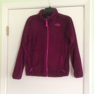 Youth XL Purple North Face Osolita Zip Up Fleece